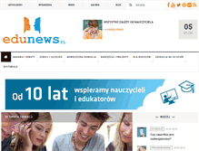 Tablet Screenshot of edunews.pl